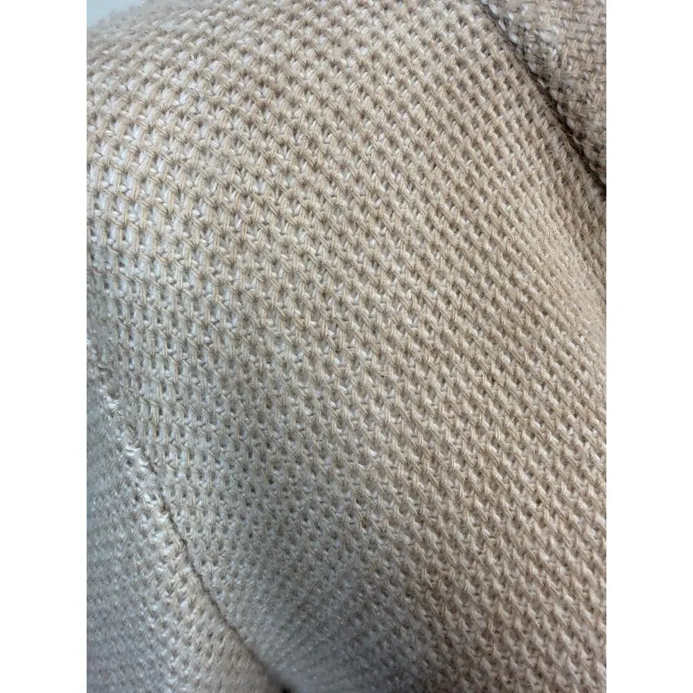United Colors of‎ Benetton Cashmere Blend Cardigan Tan Cream Textured Sz S